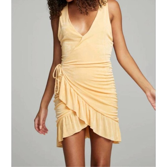 Chaser Westside Mini Dress in Tiger Lily Orange - Picture 2 of 7